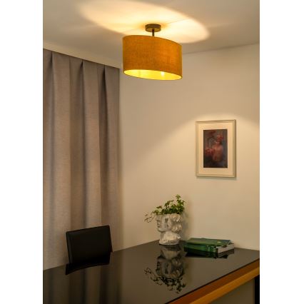 Duolla - Felületre szerelhető csillár OVAL 1xE27/15W/230V barna