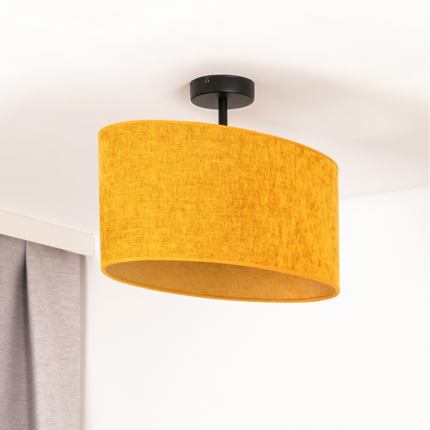 Duolla - Felületre szerelhető csillár OVAL 1xE27/15W/230V barna