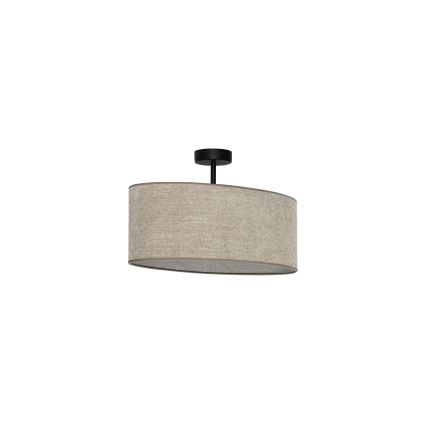 Duolla - Felületre szerelhető csillár OVAL 1xE27/15W/230V barna