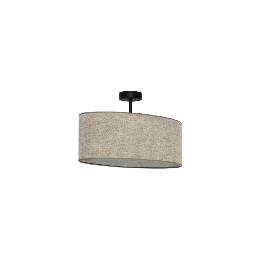 Duolla - Felületre szerelhető csillár OVAL 1xE27/15W/230V barna
