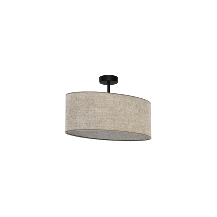 Duolla - Felületre szerelhető csillár OVAL 1xE27/15W/230V barna