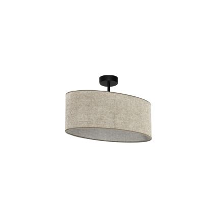 Duolla - Felületre szerelhető csillár OVAL 1xE27/15W/230V barna