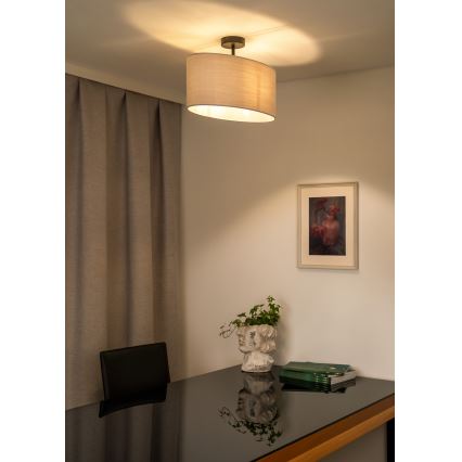 Duolla - Felületre szerelhető csillár OVAL 1xE27/15W/230V szürke