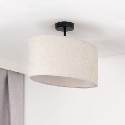 Duolla - Felületre szerelhető csillár OVAL 1xE27/15W/230V szürke