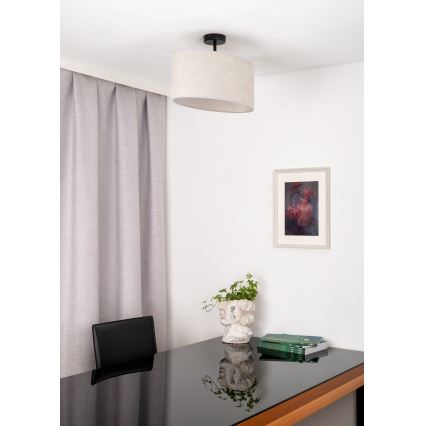 Duolla - Felületre szerelhető csillár OVAL 1xE27/15W/230V szürke