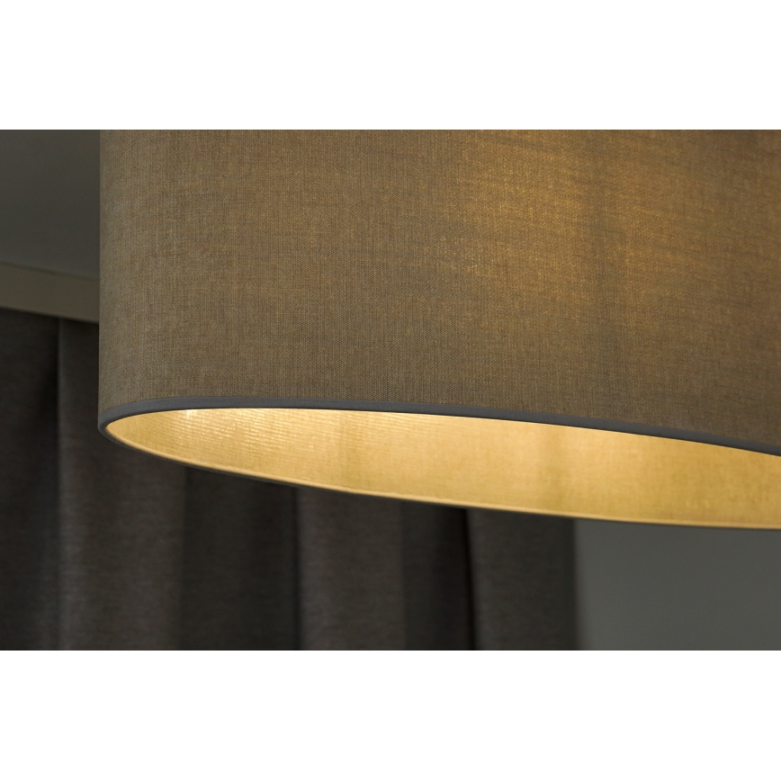 Duolla - Felületre szerelhető csillár OVAL 1xE27/15W/230V szürke