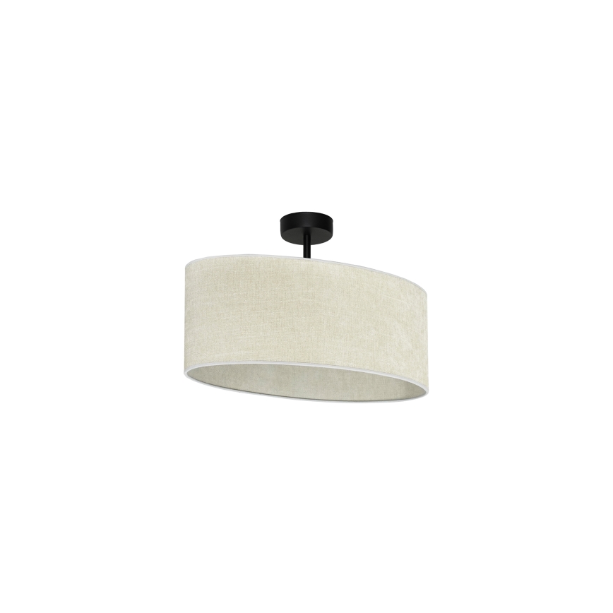 Duolla - Felületre szerelhető csillár OVAL 1xE27/15W/230V szürke