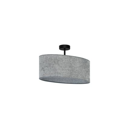Duolla - Felületre szerelhető csillár OVAL 1xE27/15W/230V szürke