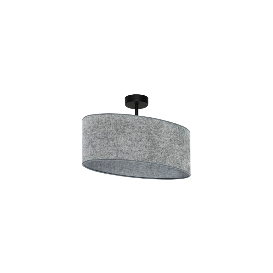 Duolla - Felületre szerelhető csillár OVAL 1xE27/15W/230V szürke