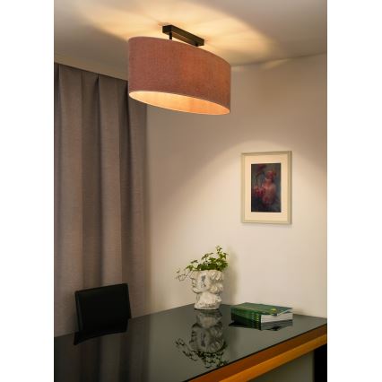 Duolla - Felületre szerelhető csillár OVAL 2xE27/15W/230V rózsaszín