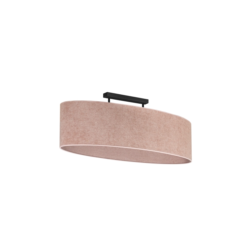 Duolla - Felületre szerelhető csillár OVAL 2xE27/15W/230V rózsaszín