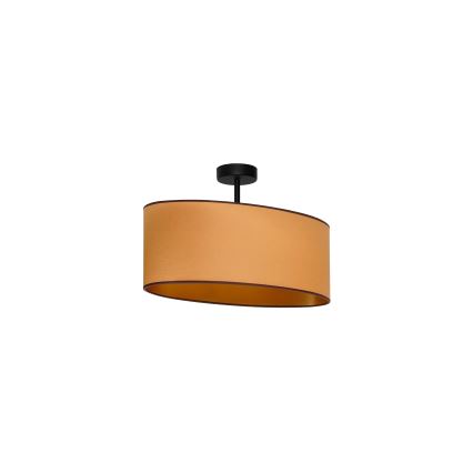 Duolla - Felületre szerelhető csillár OVAL VEGAN 1xE27/15W/230V barna