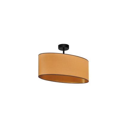 Duolla - Felületre szerelhető csillár OVAL VEGAN 1xE27/15W/230V barna
