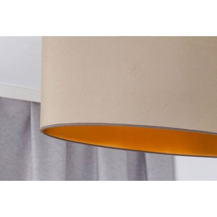 Duolla - Felületre szerelhető csillár OVAL VEGAN 1xE27/15W/230V bézs