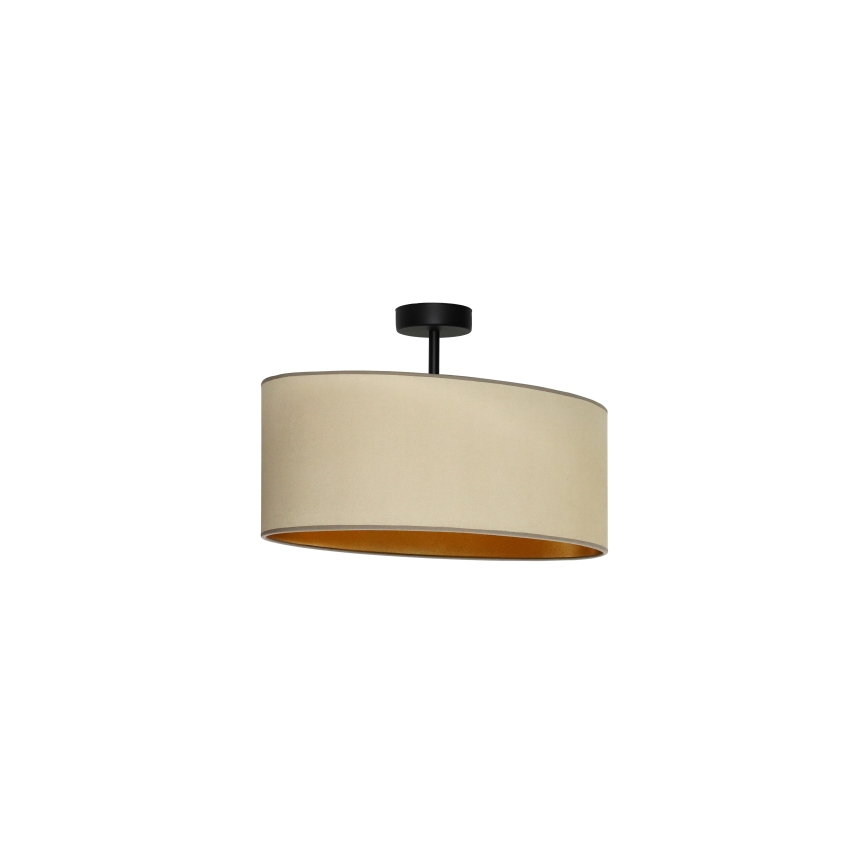 Duolla - Felületre szerelhető csillár OVAL VEGAN 1xE27/15W/230V bézs