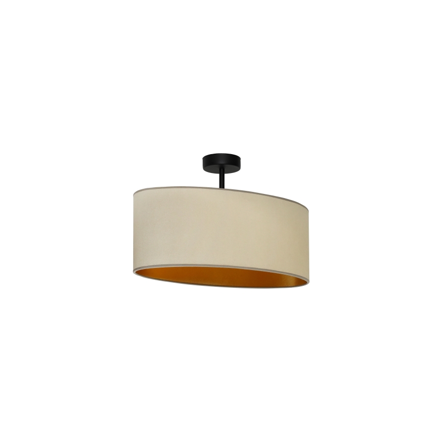 Duolla - Felületre szerelhető csillár OVAL VEGAN 1xE27/15W/230V bézs