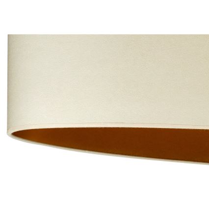 Duolla - Felületre szerelhető csillár  OVAL VEGAN 1xE27/15W/230V krémes