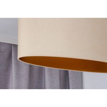 Duolla - Felületre szerelhető csillár OVAL VEGAN 2xE27/15W/230V krémes