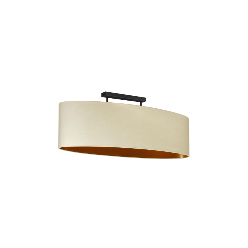 Duolla - Felületre szerelhető csillár OVAL VEGAN 2xE27/15W/230V krémes
