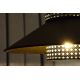 Duolla - Felületre szerelhető csillár RIO RATTAN 1xE27/15W/230V fekete/arany