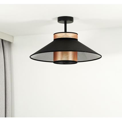 Duolla - Felületre szerelhető csillár RIO SHINY 1xE27/15W/230V átm. 45 cm fekete/réz
