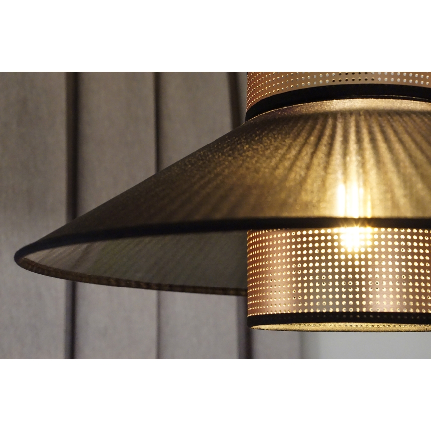 Duolla - Felületre szerelhető csillár RIO SHINY 1xE27/15W/230V átm. 45 cm fekete/réz