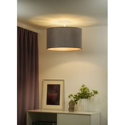 Duolla - Csillár ROLLER ECO RECYCLING 1xE27/15W/230V átm. 45 cm barna