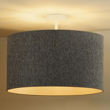 Duolla - Felületre szerelhető csillár ROLLER ECO RECYCLING 1xE27/15W/230V átm. 45 cm szürke