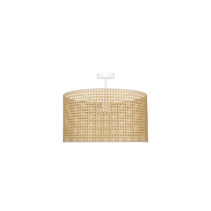 Duolla - Felületre szerelhető csillár ROLLER RATTAN 1xE27/15W/230V átm. 45 cm bézs