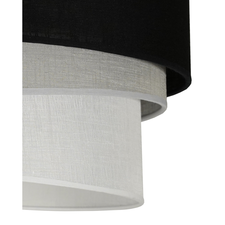 Duolla - Felületre szerelhető csillár TRIO 1xE27/15W/230V átm. 45 cm fekete/szürke/fehér
