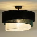 Duolla - Felületre szerelhető csillár TRIO 1xE27/15W/230V átm. 45 cm fekete/zöld/fehér