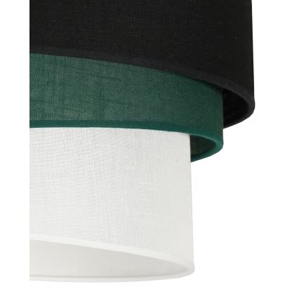 Duolla - Felületre szerelhető csillár TRIO 1xE27/15W/230V átm. 45 cm fekete/zöld/fehér
