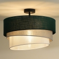 Duolla - Felületre szerelhető csillár TRIO 1xE27/15W/230V átm. 45 cm zöld/szürke/fehér