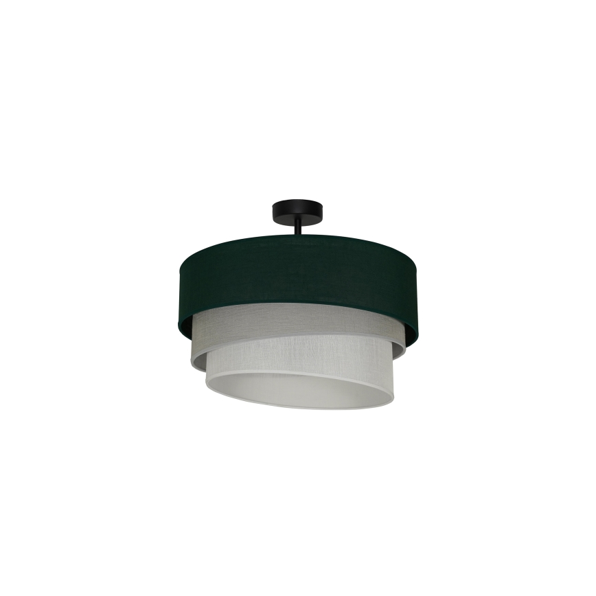 Duolla - Felületre szerelhető csillár TRIO 1xE27/15W/230V átm. 45 cm zöld/szürke/fehér