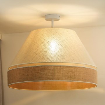 Duolla - Felületre szerelhető csillár YUTE AVIGNON 1xE27/15W/230V átm. 60 cm szürke/barna