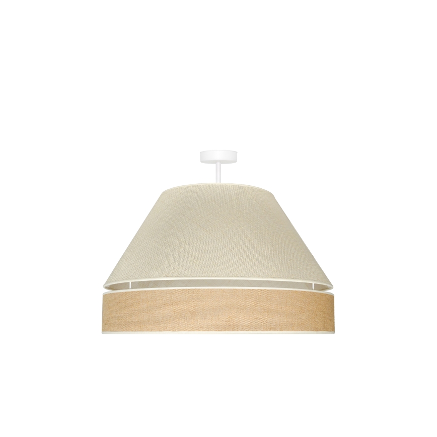 Duolla - Felületre szerelhető csillár YUTE AVIGNON 1xE27/15W/230V átm. 60 cm szürke/barna