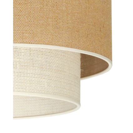 Duolla - Felületre szerelhető csillár YUTE BOHO 1xE27/15W/230V átm. 45 cm barna/krémes