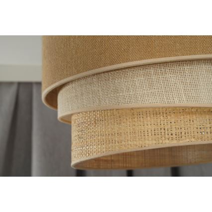 Duolla - Felületre szerelhető csillár YUTE TRIO 1xE27/15W/230V átm. 45 cm barna/szürke/bézs