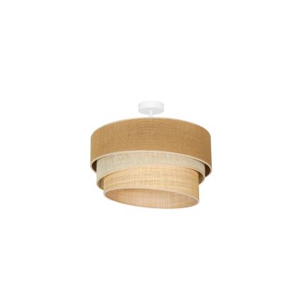 Duolla - Felületre szerelhető csillár YUTE TRIO 1xE27/15W/230V átm. 45 cm barna/szürke/bézs