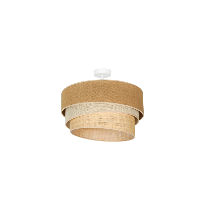 Duolla - Felületre szerelhető csillár YUTE TRIO 1xE27/15W/230V átm. 45 cm barna/szürke/bézs