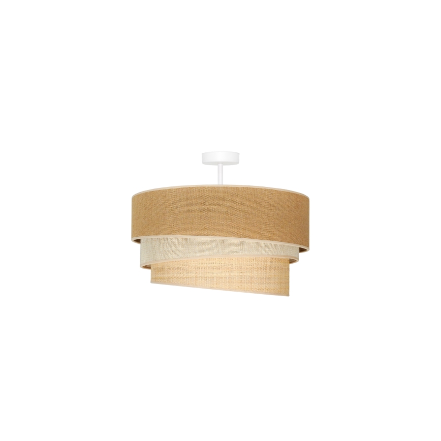 Duolla - Felületre szerelhető csillár YUTE TRIO 1xE27/15W/230V átm. 45 cm barna/szürke/bézs