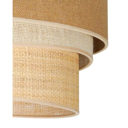 Duolla - Felületre szerelhető csillár YUTE TRIO 1xE27/15W/230V átm. 45 cm barna/szürke/bézs