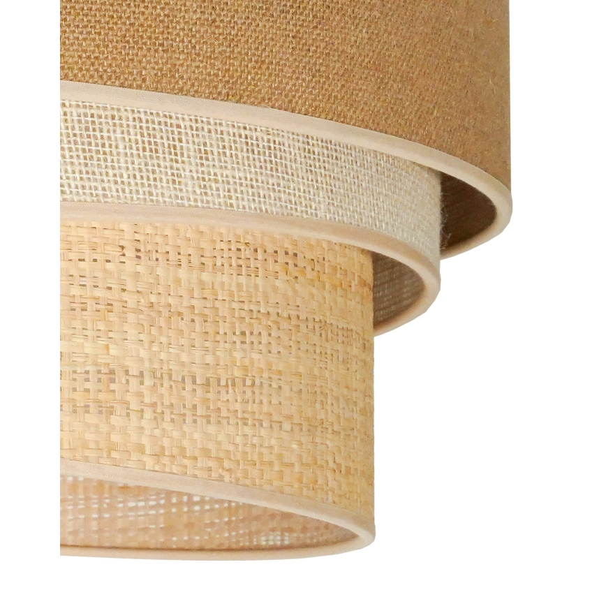 Duolla - Felületre szerelhető csillár YUTE TRIO 1xE27/15W/230V átm. 45 cm barna/szürke/bézs