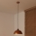 Duolla - IRONLINE zsinóros függőlámpa 1xE27/15W/230V átmérő 27 cm réz/fekete