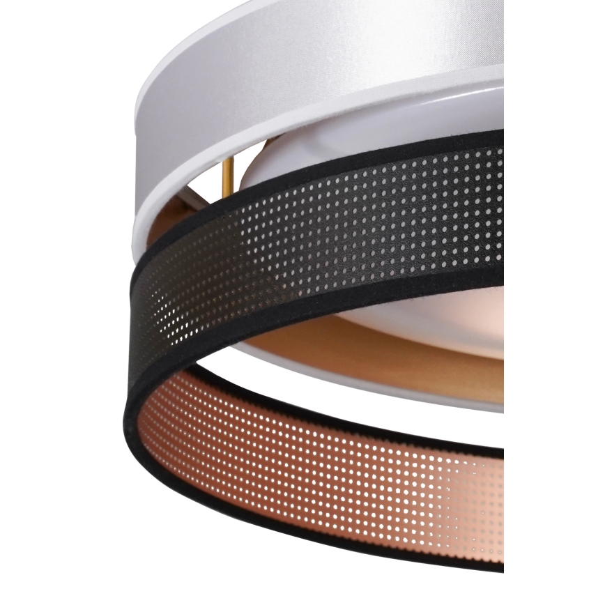 Duolla - LED Mennyezeti lámpa ROLLER DUO SHINY LED/24W/230V átm. 45 cm ezüst/fekete