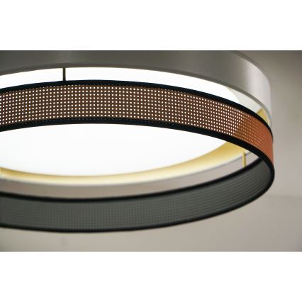 Duolla - LED Mennyezeti lámpa ROLLER DUO SHINY LED/24W/230V átm. 45 cm fehér/réz