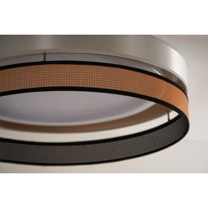 Duolla - LED Mennyezeti lámpa ROLLER DUO SHINY LED/24W/230V átm. 45 cm fehér/réz