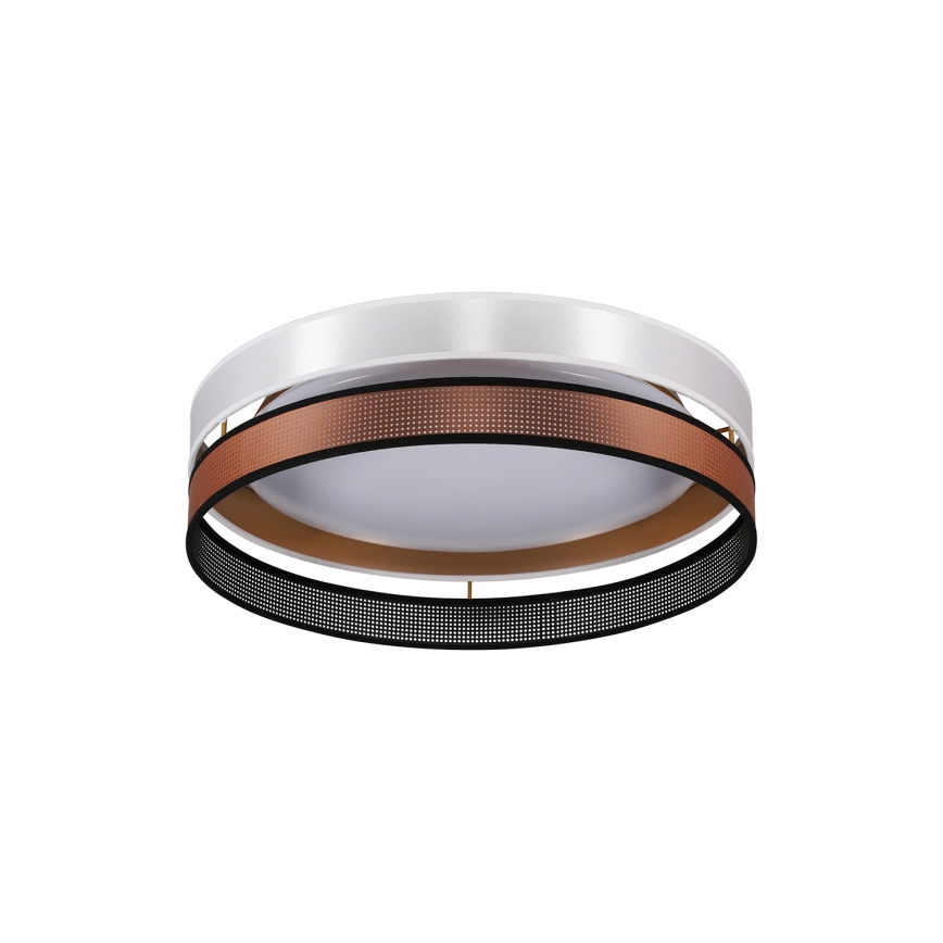 Duolla - LED Mennyezeti lámpa ROLLER DUO SHINY LED/24W/230V átm. 45 cm fehér/réz