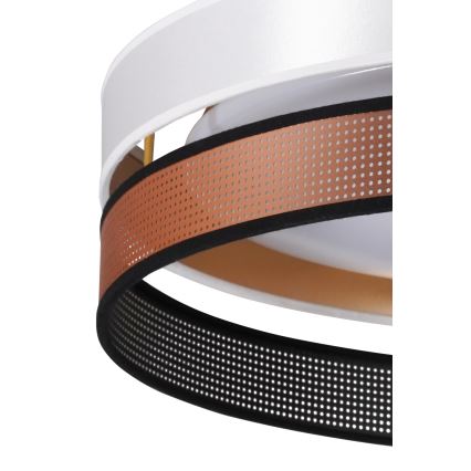 Duolla - LED Mennyezeti lámpa ROLLER DUO SHINY LED/24W/230V átm. 45 cm fehér/réz