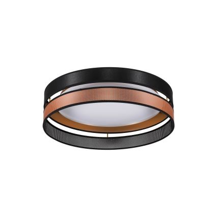 Duolla - LED Mennyezeti lámpa ROLLER DUO SHINY LED/24W/230V átm. 45 cm fekete/réz